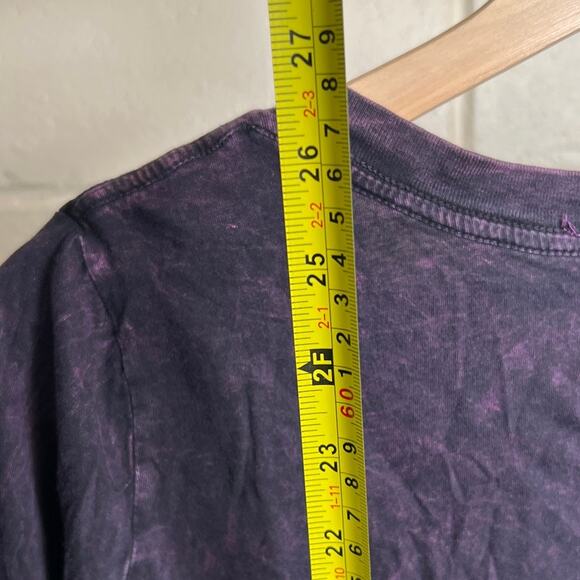 Ragzzz Women Butterfly Grunge Graphic Long Sleeve Purple - Picture 4 of 6